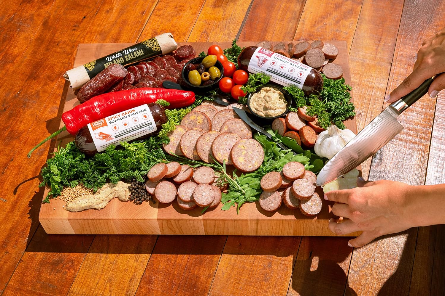 Farmers Market Meat & Cheese Gift Basket