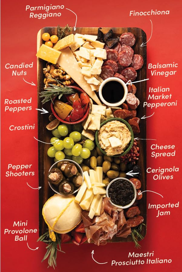 Di Bruno Bros Italian Market Cheese & Charcuterie Gift Crate: Loaded With The Best Authentic Gourmet Italian Food Items For Entertaining Friends and Family. The Perfect Food Basket Gift!